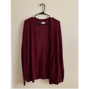 Maroon Cardigan